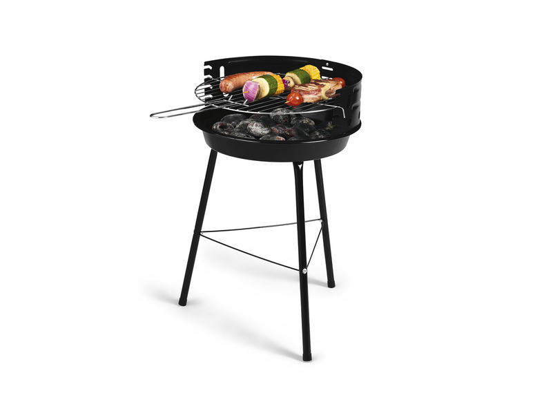 Aller en mode plein écran : GRILLMEISTER Barbecue rond au charbon de bois, Ø 33 cm - Image 4