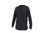 T-shirt Henley bleu foncé à manches longues pour homme avec boutons