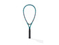 Une raquette de tennis bleue et noire