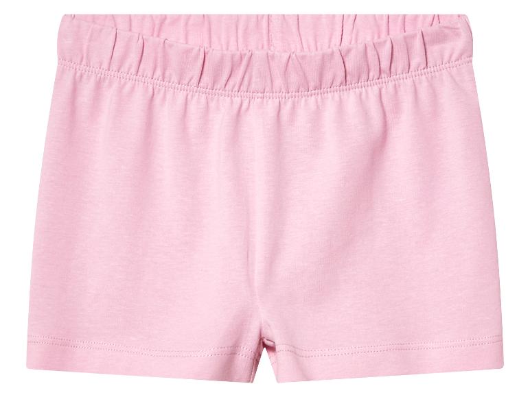 Shorts rose en coton pour enfant.