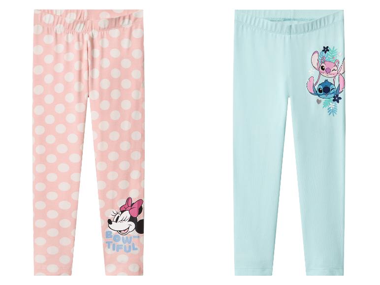 Leggings enfant Minnie Mouse à pois roses et leggings bleus Stitch et Angel