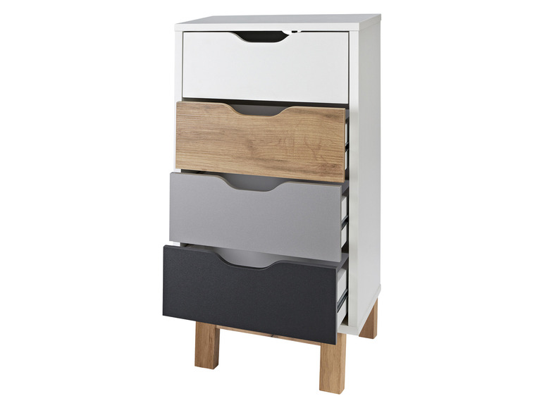 Aller en mode plein écran : LIVARNO home Commode avec 4 tiroirs, 40 x 85 x 35 cm - Image 3