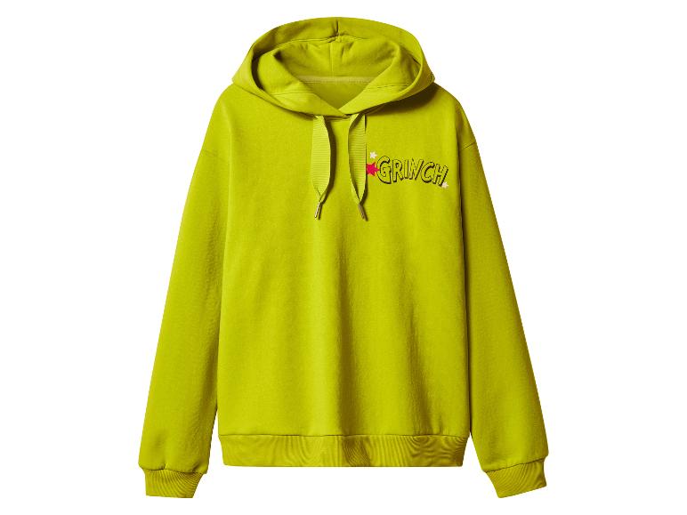 Sweat à capuche vert lime avec imprimé Grinch