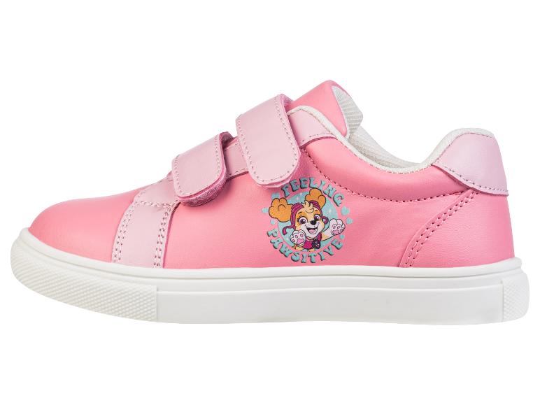 Baskets roses enfant, style Paw Patrol.