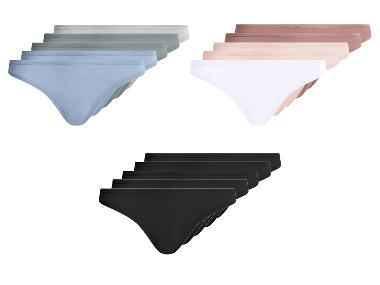 ESMARA® Lot de 5 strings femme