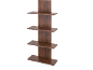 Étagère murale marron avec cinq étagères aspect bois