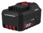 Batterie d'outil électrique sans fil noire et rouge de 4,0Ah avec le marquage X20V Team.
