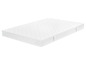 Un matelas blanc avec un motif brodé.
