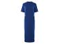 Robe longue bleu marine, style minimaliste.