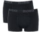 Deux boxers noirs avec ceinture élastique affichant le logo de la marque.