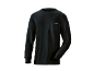 T-shirt noir à manches longues pour homme avec poche poitrine.