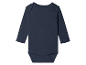 Body bébé manches longues, couleur bleu marine.