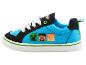 Baskets basses Minecraft pour enfant, bleu et noir.