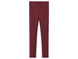 Un legging de couleur bordeaux.