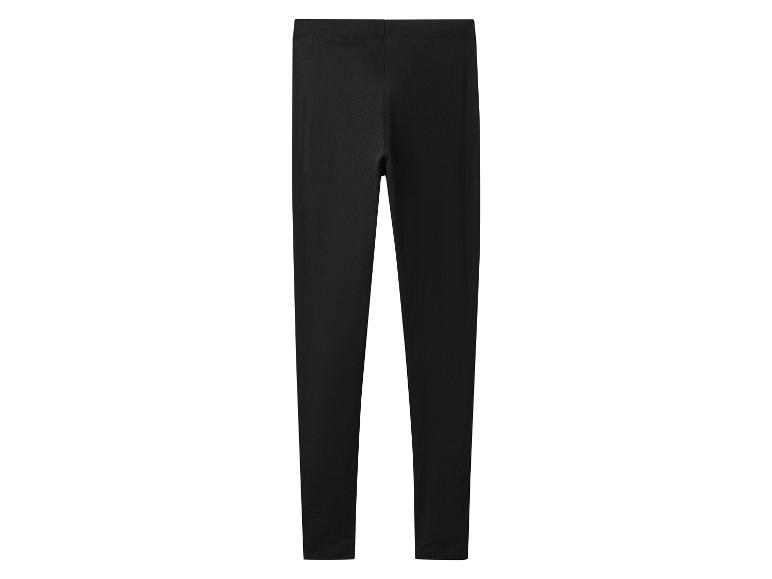 Legging noir uni en matière élastique