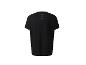 Un t-shirt noir à manches courtes.