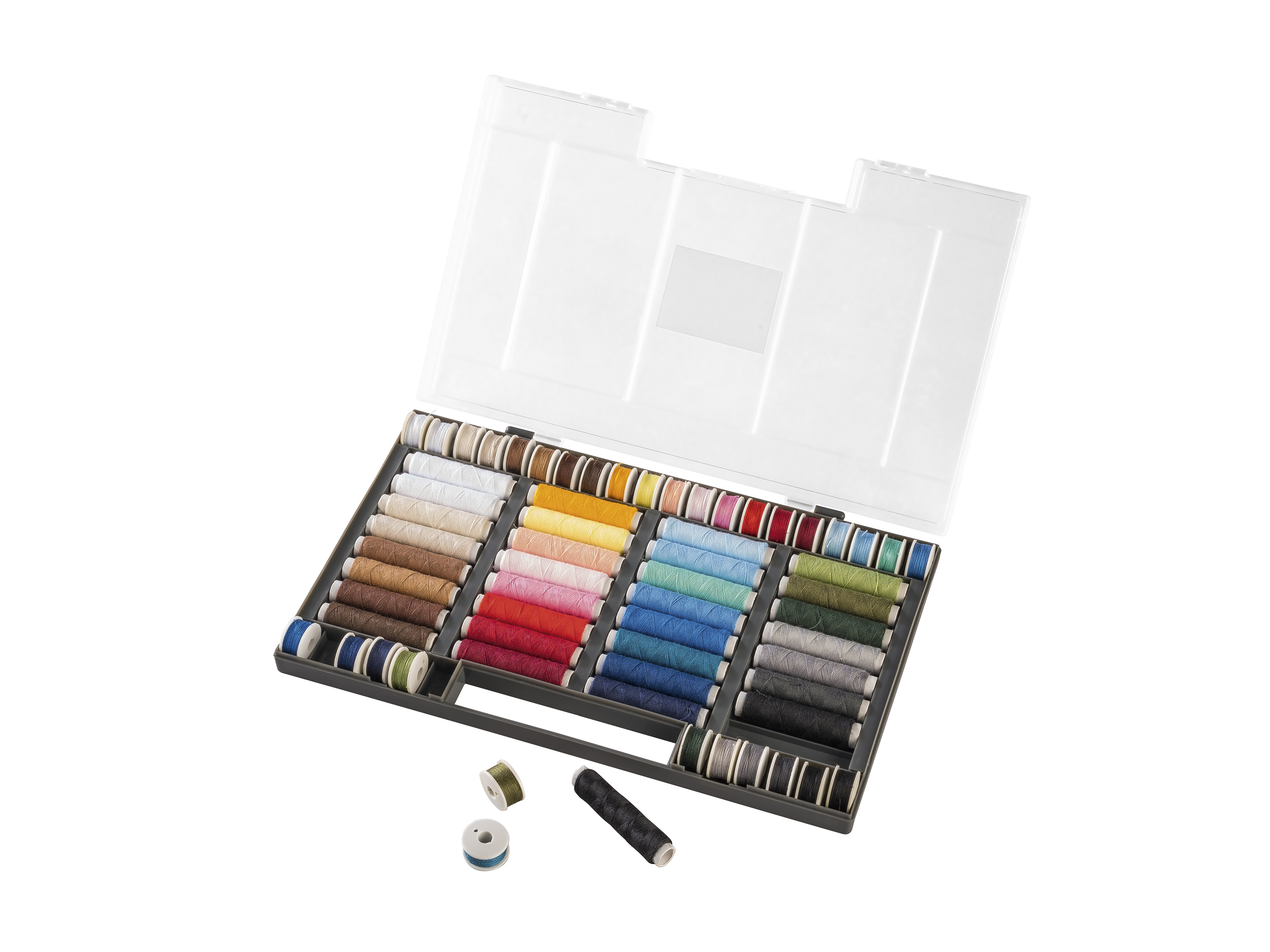 crelando® Assortiment de fils à coudre, 64 pièces