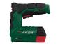 Agrafeuse Parkside verte sans fil avec recharge USB.