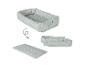 Nid de bébé démontable vert clair avec matelas séparé.
