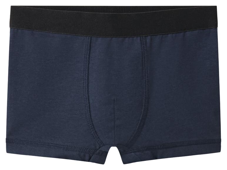 Boxers homme bleu marine avec bande élastique noire.