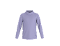T-shirt lilas à manches longues et col roulé avec motif étoiles