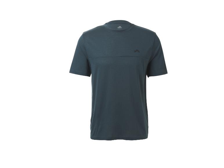 T-shirt de sport bleu foncé pour homme avec logo sur la poitrine
