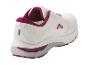 Chaussures de course blanches avec des accents roses