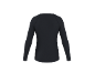 T-shirt de sport noir à manches longues, vue de dos