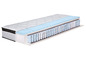 Un matelas avec un noyau de ressorts ensachés et une couche de mousse.