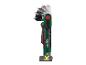 Une perceuse sans fil verte Parkside X-Team avec batterie interchangeable.