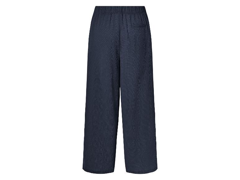 Pantalon large bleu marine, vue arrière.