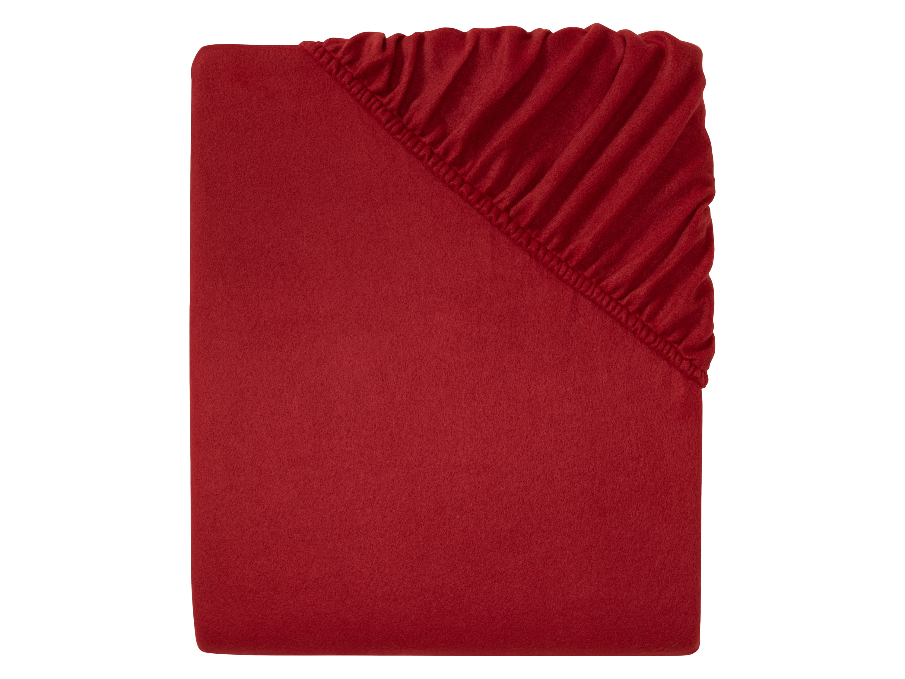 LIVARNO home Drap-housse en polaire, 140-160 x 200 cm (rouge)