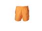 Short de bain orange avec taille élastique et poche arrière.