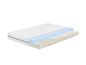 Un matelas avec des couches de mousse et une ventilation.