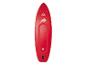 Planche de paddle gonflable rouge avec surface texturée et accents dorés