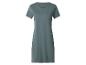 Robe femme à manches courtes et col en V vert foncé