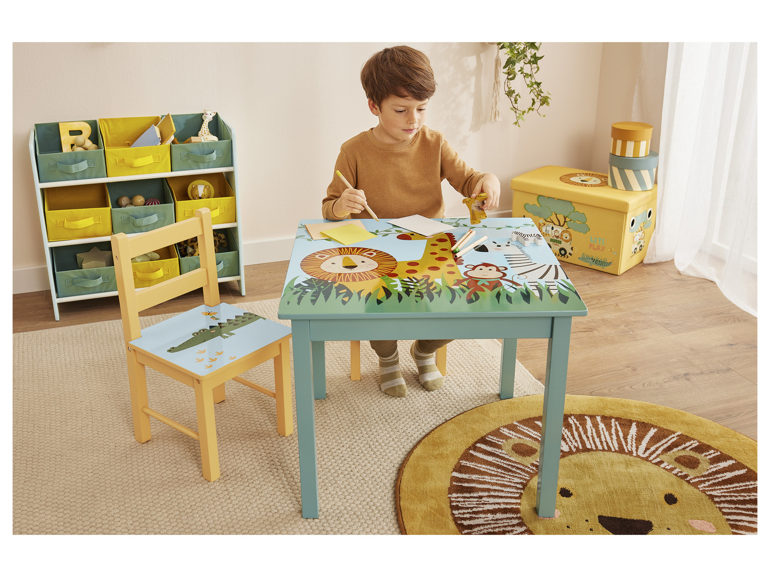 LIVARNO home Ensemble table et chaises enfant safari