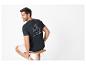 T-shirt homme noir, shorts beiges, style estival "Summer Paradise".