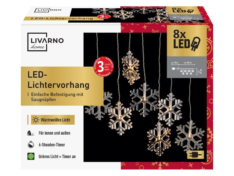 Guirlande lumineuse LED LIVARNO home avec flocons de neige, garantie 3 ans