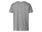 Dos d'un t-shirt gris uni à manches courtes