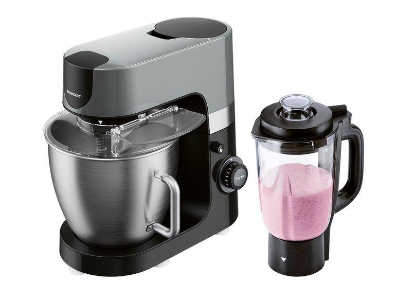 SILVERCREST® KITCHEN TOOLS Robot de cuisine SKMP 1300 D3, 1300 W, 6,3 L 3
