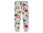 Pantalon gris avec un motif de pelleteuses, bulldozers et camions.