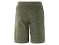 Shorts en velours côtelé vert olive.