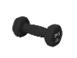 Haltère noir de 2 kg pour l'exercice.