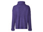 Pull en maille violet à col roulé.