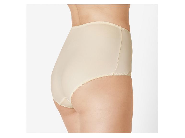 Culotte beige haute taille.