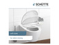 Gros plan sur un abattant de WC avec fonction Soft-Close.