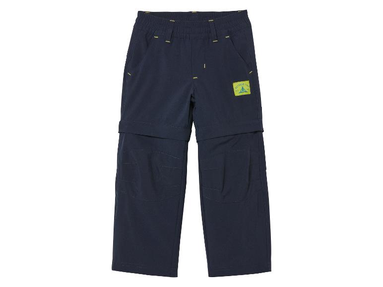 Pantalon convertible bleu foncé avec logo 'Outdoor Fun'