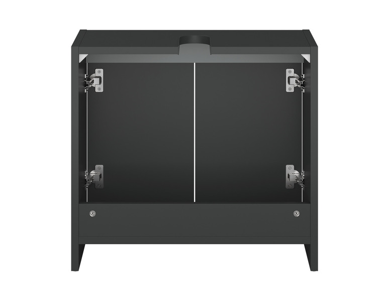 Aller en mode plein écran : LIVARNO home Meuble sous-vasque Oslo, 60 x 55 x 28 cm, anthracite - Image 3