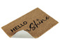 Un paillasson avec l'inscription 'Hello Sunshine'.